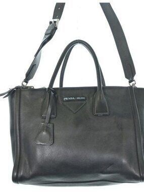 Prada Handbag Leather Black